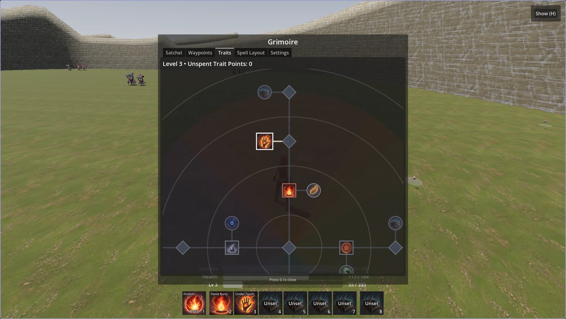 Echoes of Esker v0.12.0 gameplay