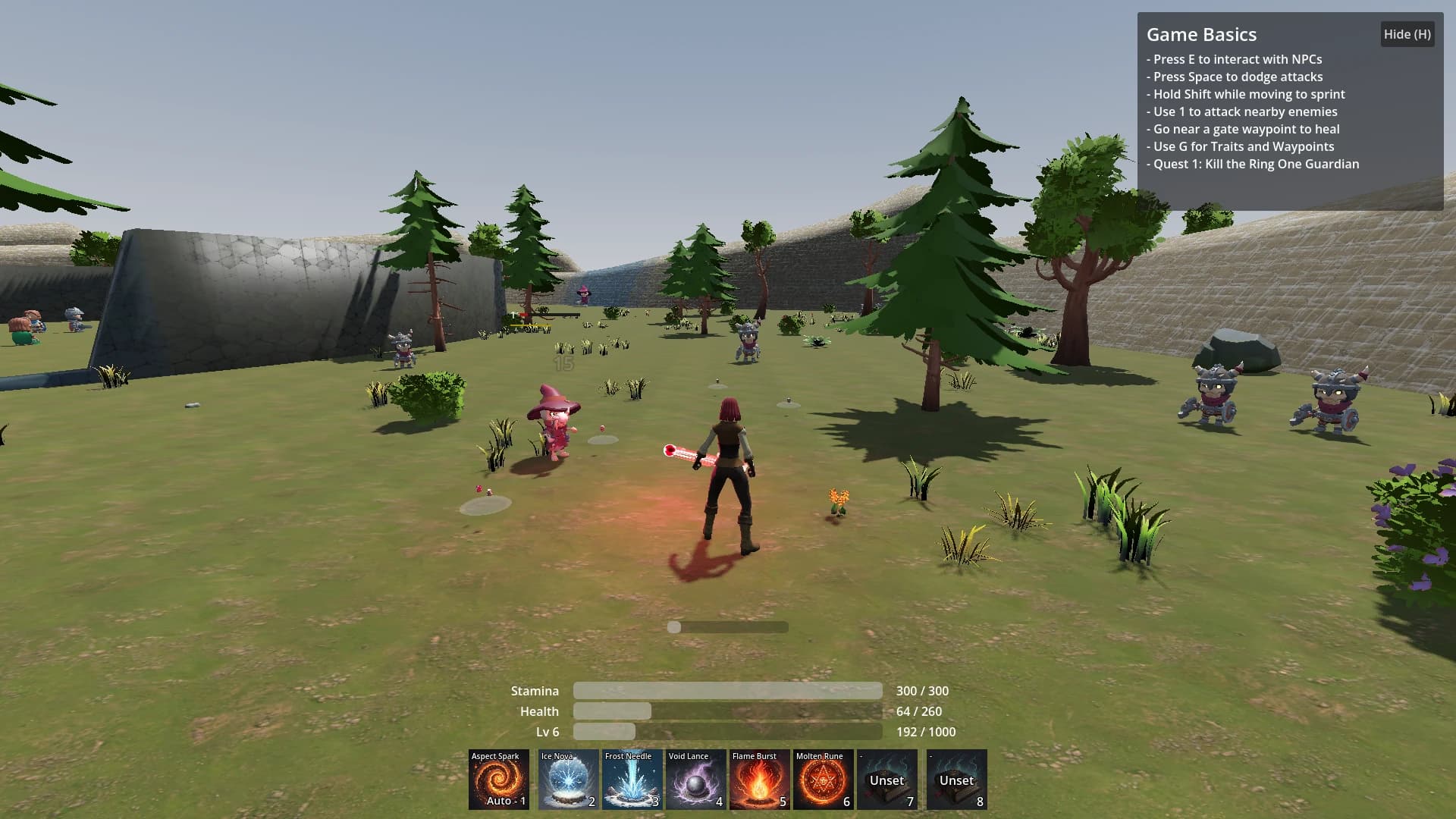 Echoes of Esker v0.13.0 gameplay